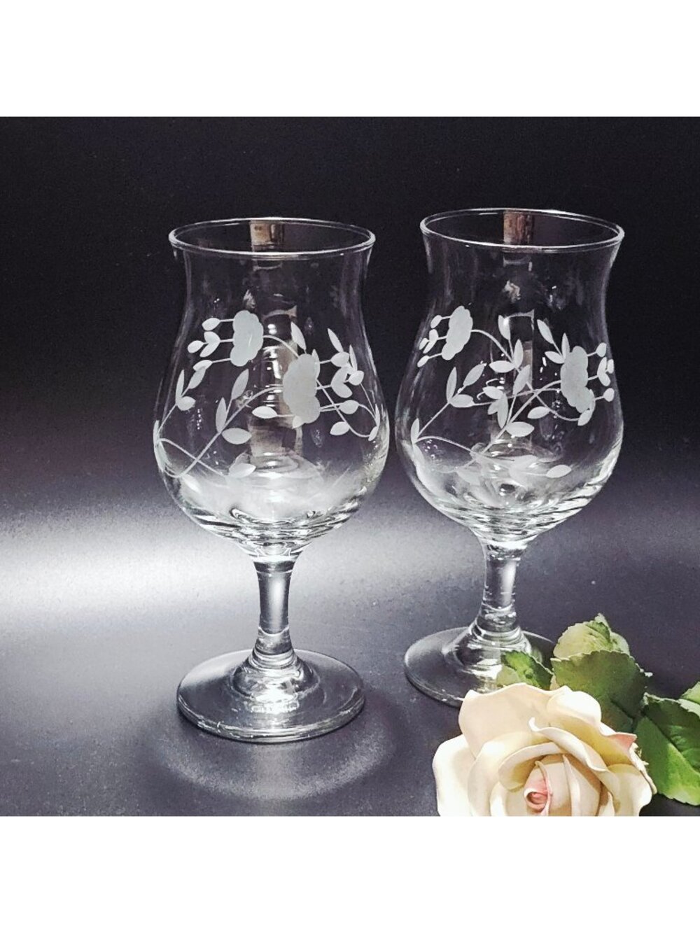2 Princess House Heritage Candleholder 7" votive tealight vtg 1990s romantic cry